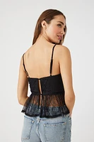 Lace Ruffled Flounce Cami