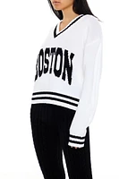 Boston Varsity-Striped Sweater