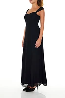 Chiffon Sweetheart Maxi Dress