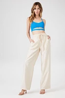 Drawstring Wide-Leg Pants