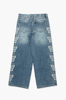 Girls Butterfly High-Rise Jeans (Kids)