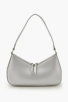 Metallic Faux Leather Shoulder Bag