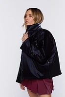 Open-Front Puffer Jacket