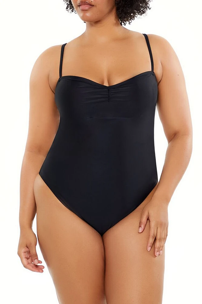 Plus Cutout One-Piece Swimsuit