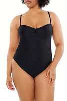 Plus Cutout One-Piece Swimsuit