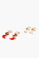 Open-End Hoop Earring Set