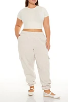 Plus Cargo Fleece Joggers