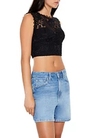 Illusion Lace Crop Top