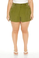 Plus High-Rise Pocket Shorts