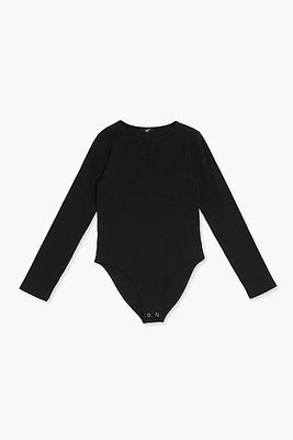 Girls Split-Neck Bodysuit (Kids)