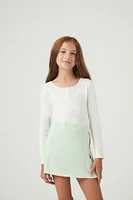 Girls French Terry A-Line Skirt (Kids)