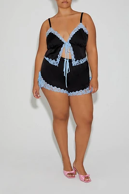 Plus Betsey Johnson Pajama Cami & Short Set