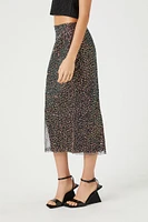 Sequin Straight Midi Skirt