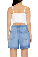 Denim Rose Cropped Cami