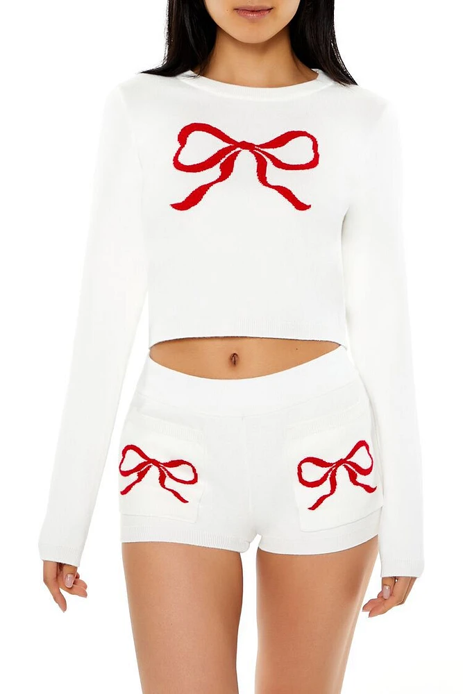 Cropped Bow Sweater