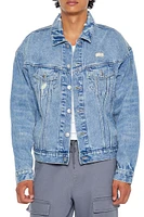 Distressed Denim Trucker Jacket