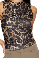 Leopard Print Sleeveless Top