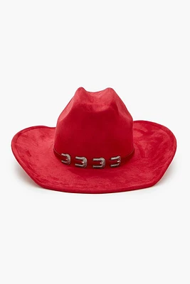 Buckled-Trim Cowboy Hat