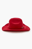 Buckled-Trim Cowboy Hat