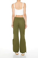 Wide-Leg Cargo Parachute Pants