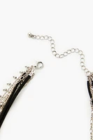 Beaded Cord Layered Necklace