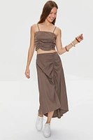 Kendall + Kylie Linen-Blend Skirt