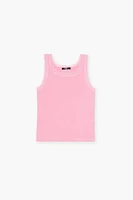 Girls Seamless Lace-Trim Tank Top (Kids)