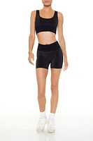 Active Seamless Glitter Biker Shorts