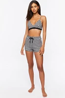 Gingham Crop Top & Shorts Set