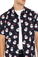 Christmas Santa Motif Shirt