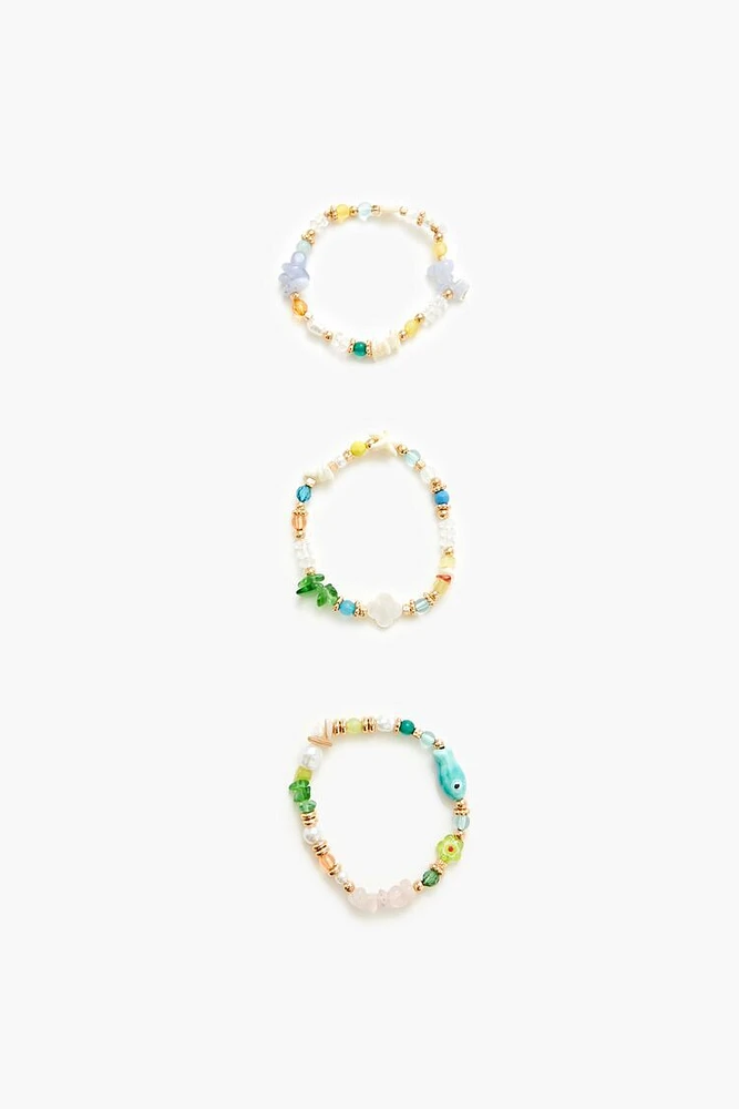 Beaded Stretch Bracelet Set