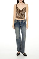 Leopard Print Cropped Cami