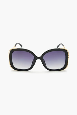 Cutout Square Frame Sunglasses