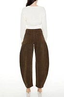 Corduroy Baggy Barrel Pants