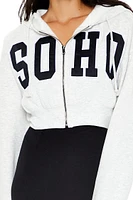 Soho Graphic Zip-Up Hoodie