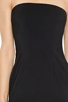 Strapless Tie-Back Midi Dress