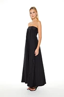 Strapless A-Line Maxi Dress