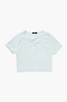 Girls Seamless Lace-Trim Top (Kids)