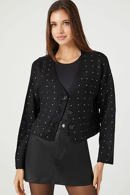 Polka Dot Cardigan Sweater