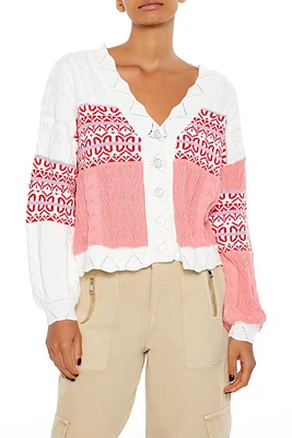 Patchwork Cardigan Sweater