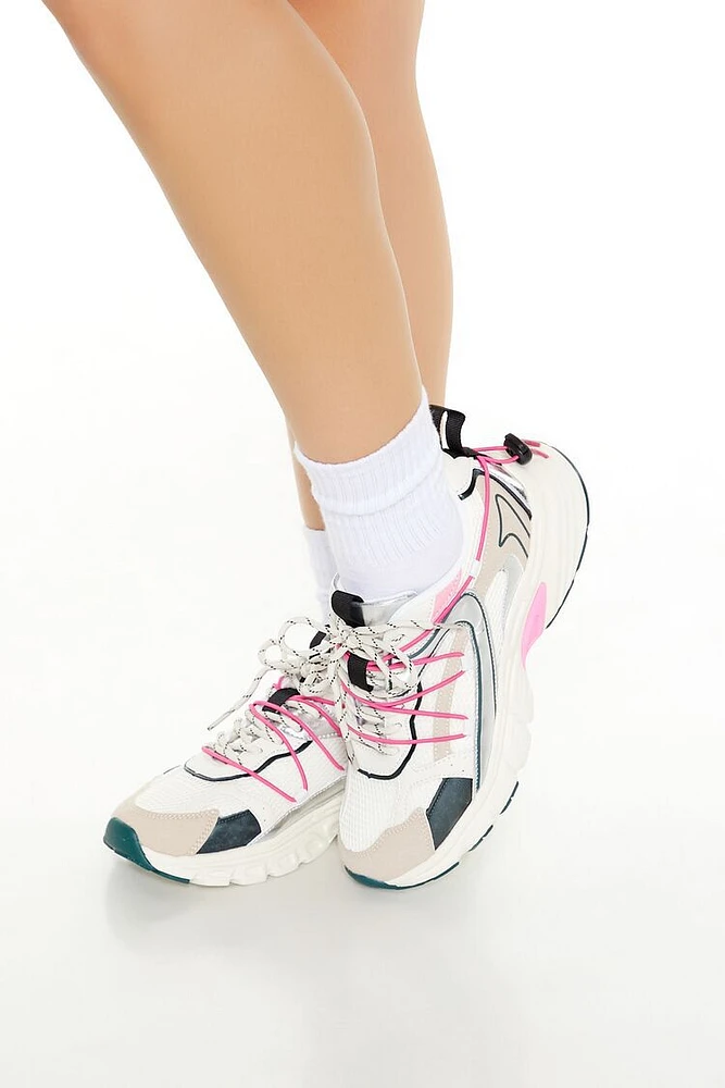 Drawstring Lace-Up Low-Top Sneakers