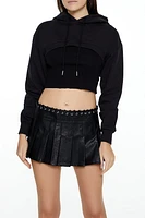Cropped French Terry Hoodie