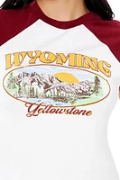 Wyoming Graphic Raglan Baby Tee