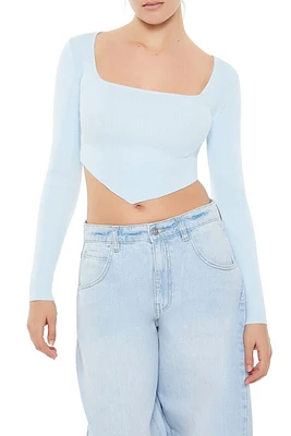 Ribbed Knit Cropped Sweater