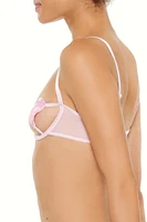 Sheer Heart Cutout Bra