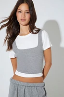 Cotton Cropped Tank Top