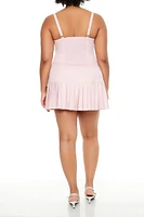 Plus Pleated Mini Skort