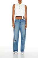 Twill Utility Crop Top