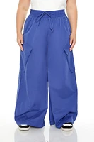 Plus Wide-Leg Cargo Pants