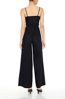 Wide-Leg Tie-Front Jumpsuit